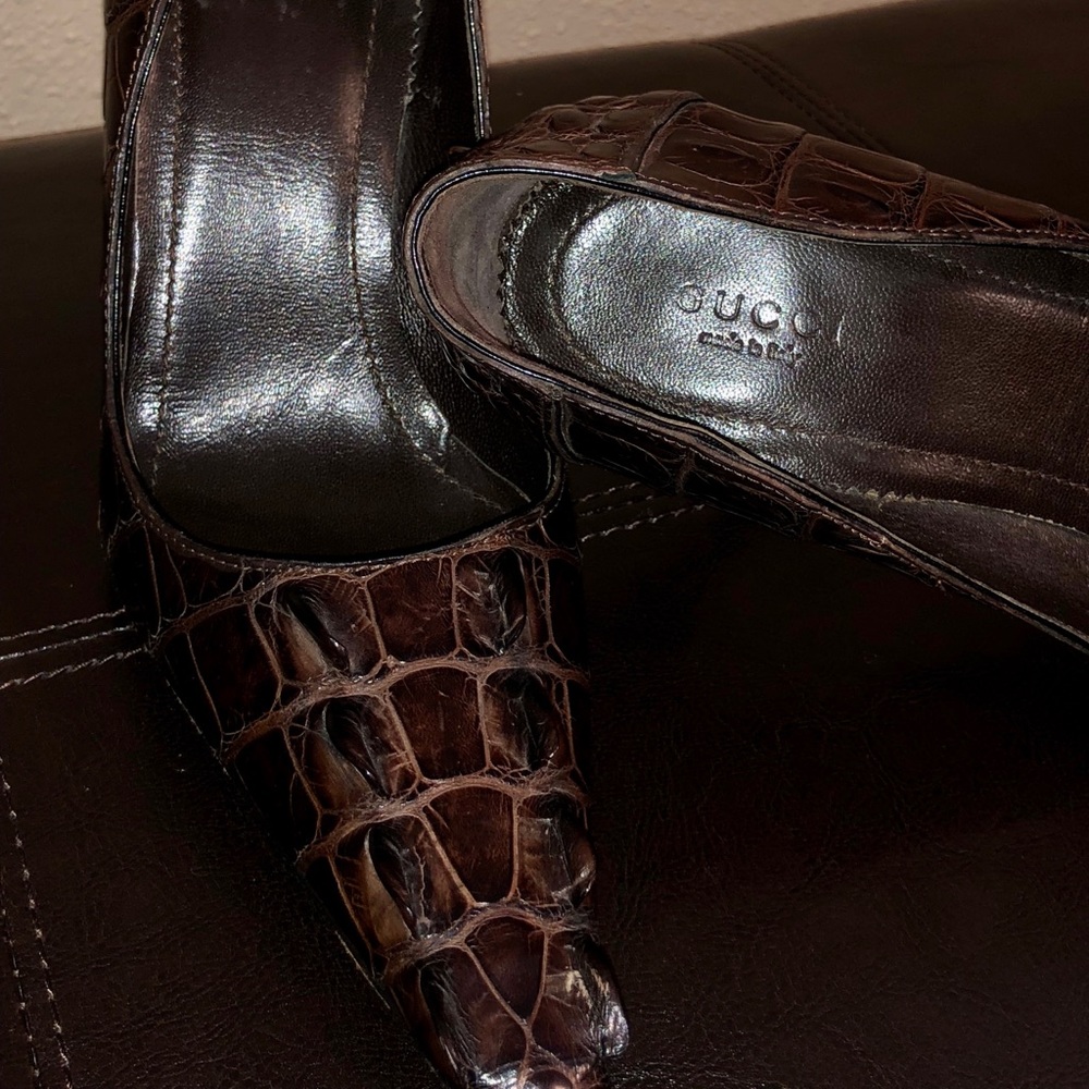 Gucci crocodile heels by Tom Ford NIB $4.2k